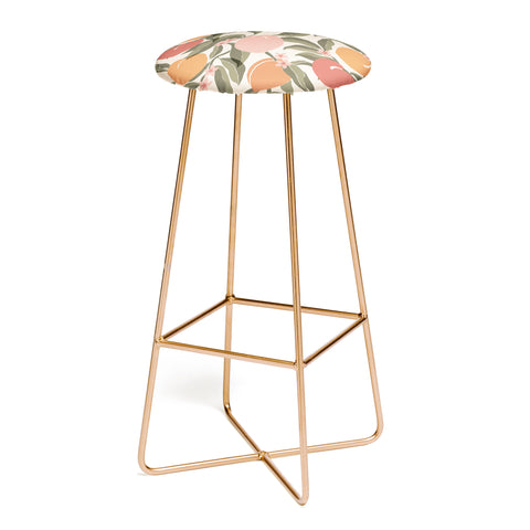 Cuss Yeah Designs Abstract Peaches Bar Stool