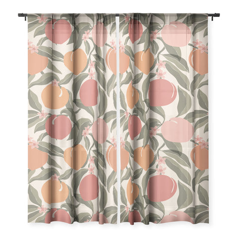Cuss Yeah Designs Abstract Peaches Sheer Non Repeat