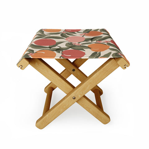 Cuss Yeah Designs Abstract Peaches Folding Stool