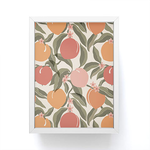 Cuss Yeah Designs Abstract Peaches Framed Mini Art Print