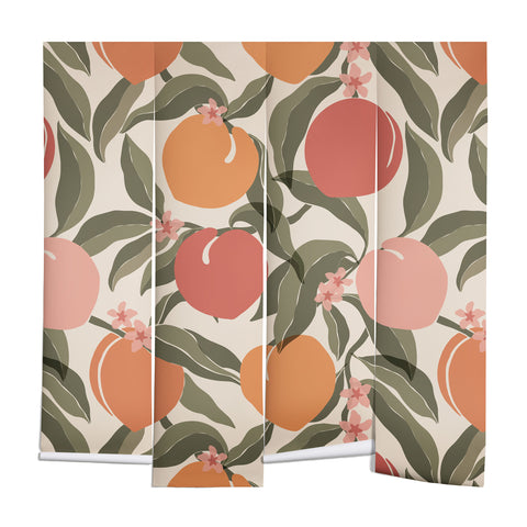 Cuss Yeah Designs Abstract Peaches Wall Mural