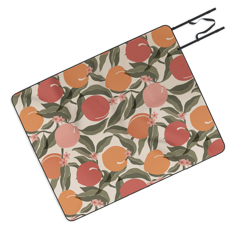 Cuss Yeah Designs Abstract Peaches Picnic Blanket