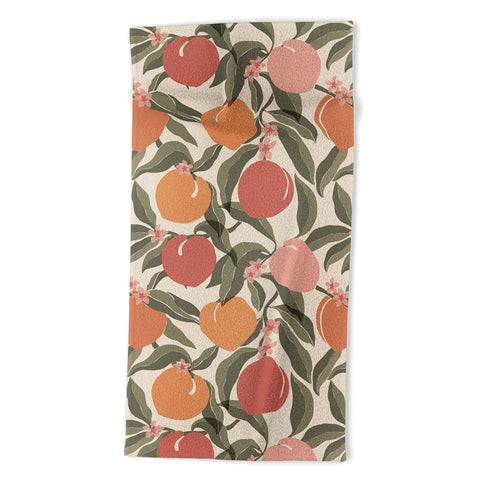 Cuss Yeah Designs Abstract Peaches Beach Towel