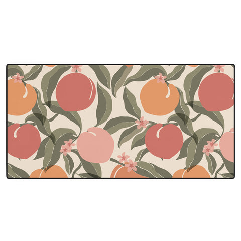 Cuss Yeah Designs Abstract Peaches Desk Mat
