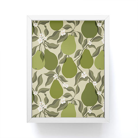 Cuss Yeah Designs Abstract Pears Framed Mini Art Print