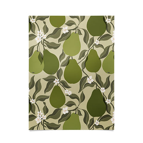Cuss Yeah Designs Abstract Pears Poster