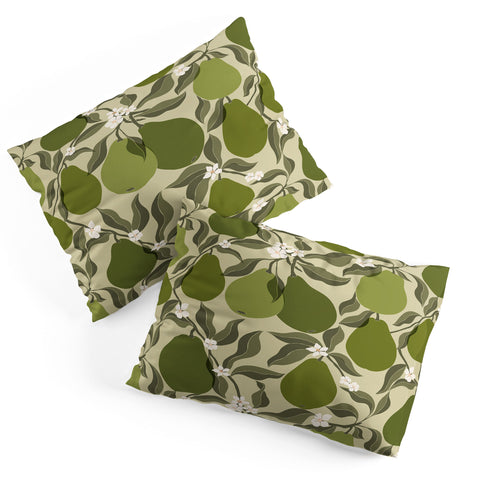 Cuss Yeah Designs Abstract Pears Pillow Shams