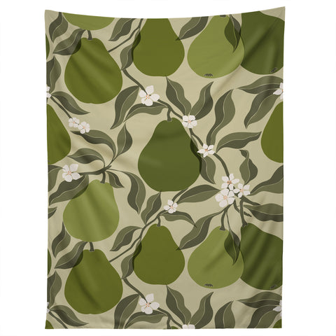 Cuss Yeah Designs Abstract Pears Tapestry