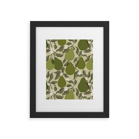 Cuss Yeah Designs Abstract Pears Framed Art Print