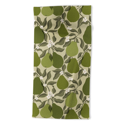 Cuss Yeah Designs Abstract Pears Beach Towel