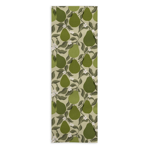 Cuss Yeah Designs Abstract Pears Yoga Towel