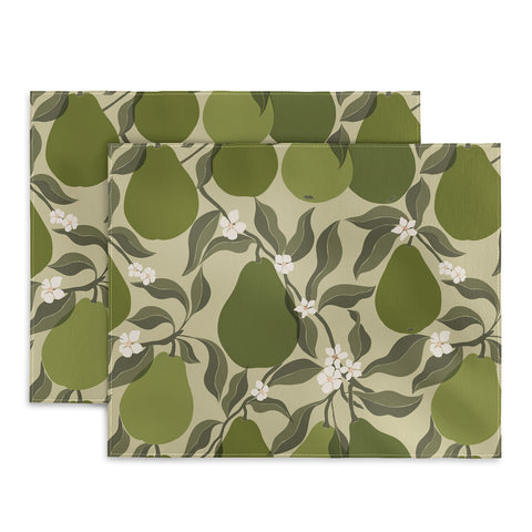 Cuss Yeah Designs Abstract Pears Placemat