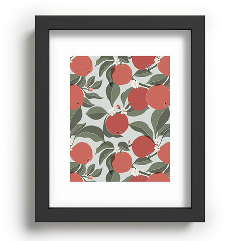 Cuss Yeah Designs Abstract Red Apples Recessed Framing Rectangle