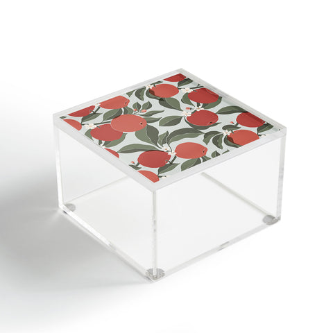 Cuss Yeah Designs Abstract Red Apples Acrylic Box