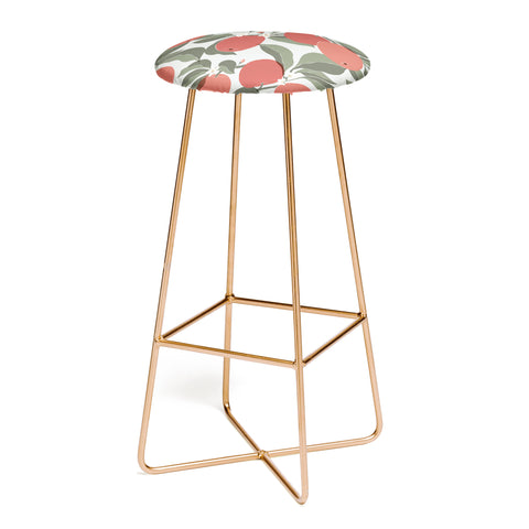 Cuss Yeah Designs Abstract Red Apples Bar Stool