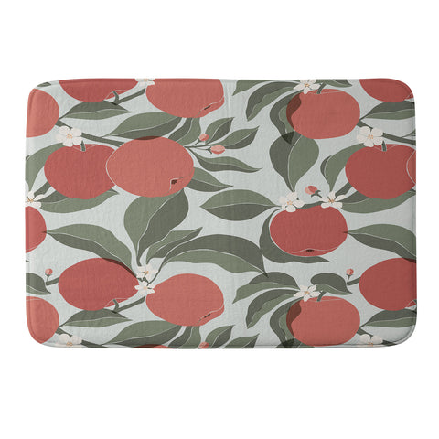 Cuss Yeah Designs Abstract Red Apples Memory Foam Bath Mat