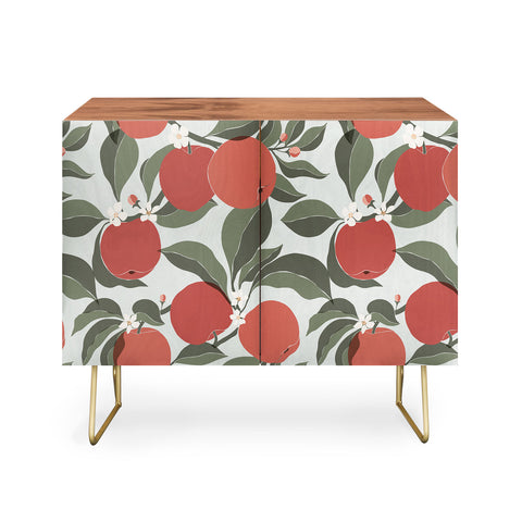 Cuss Yeah Designs Abstract Red Apples Credenza
