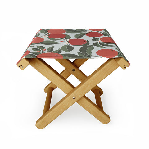 Cuss Yeah Designs Abstract Red Apples Folding Stool