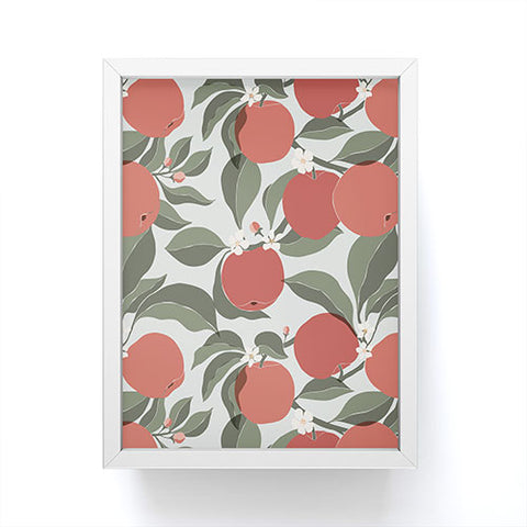 Cuss Yeah Designs Abstract Red Apples Framed Mini Art Print