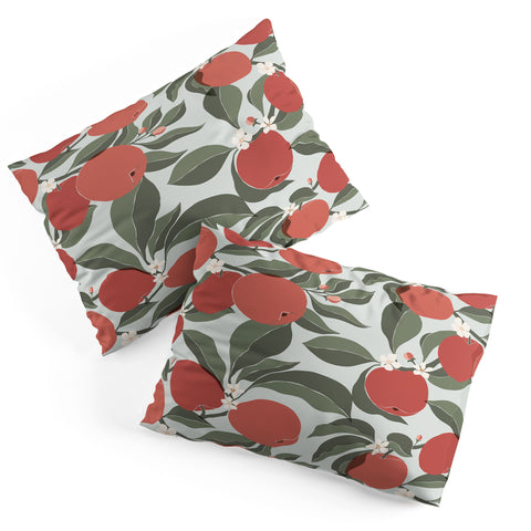 Cuss Yeah Designs Abstract Red Apples Pillow Shams