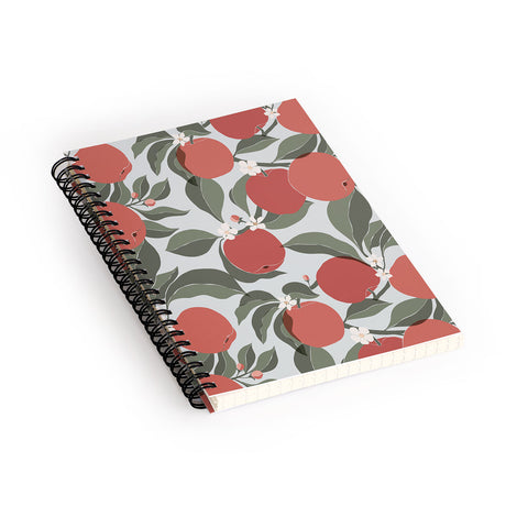 Cuss Yeah Designs Abstract Red Apples Spiral Notebook