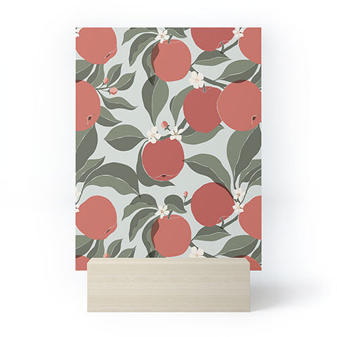 Cuss Yeah Designs Abstract Red Apples Mini Art Print