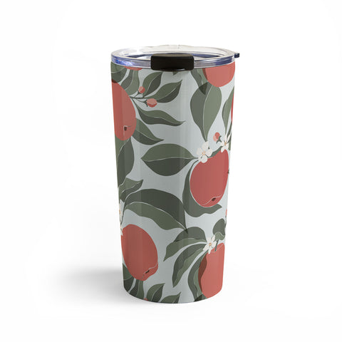 Cuss Yeah Designs Abstract Red Apples Travel Mug
