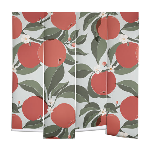 Cuss Yeah Designs Abstract Red Apples Wall Mural