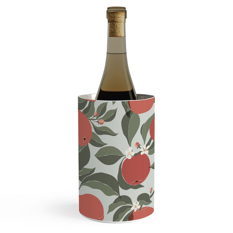 Cuss Yeah Designs Abstract Red Apples Wine Chiller
