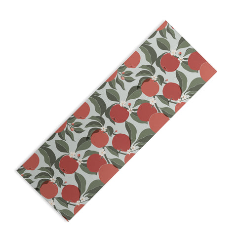 Cuss Yeah Designs Abstract Red Apples Yoga Mat