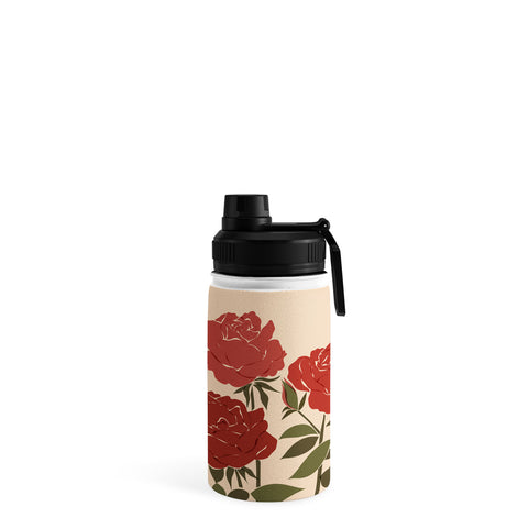 Cuss Yeah Designs Abstract Roses Water Bottle