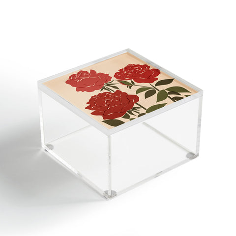 Cuss Yeah Designs Abstract Roses Acrylic Box