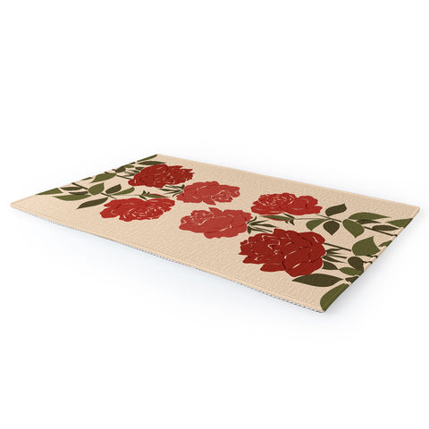 Cuss Yeah Designs Abstract Roses Area Rug