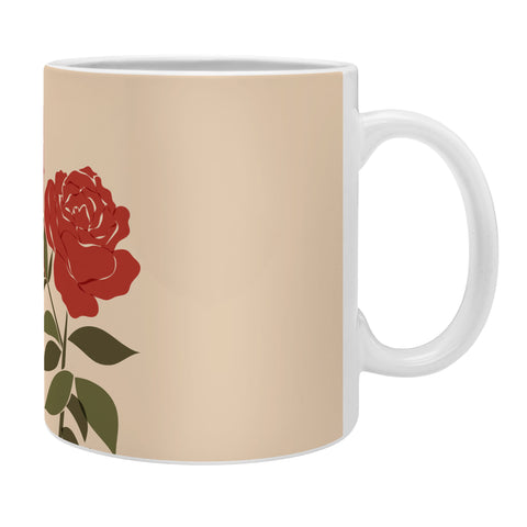 Cuss Yeah Designs Abstract Roses Coffee Mug