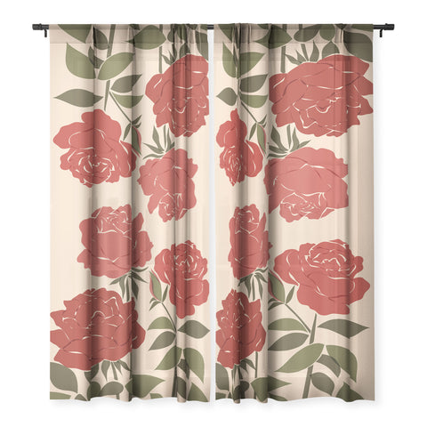 Cuss Yeah Designs Abstract Roses Sheer Non Repeat