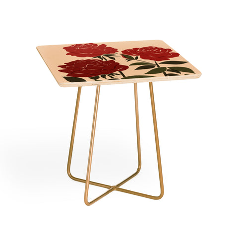 Cuss Yeah Designs Abstract Roses Side Table