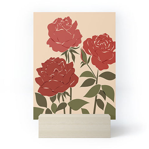 Cuss Yeah Designs Abstract Roses Mini Art Print