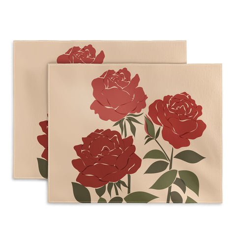 Cuss Yeah Designs Abstract Roses Placemat