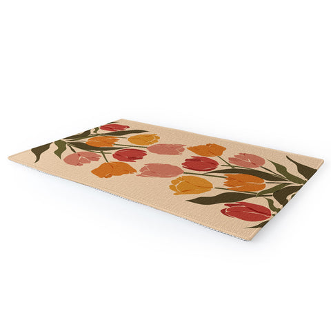 Cuss Yeah Designs Abstract Tulips Area Rug