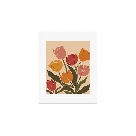 Cuss Yeah Designs Abstract Tulips Art Print