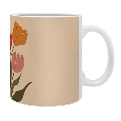 Cuss Yeah Designs Abstract Tulips Coffee Mug
