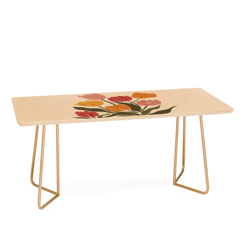 Cuss Yeah Designs Abstract Tulips Coffee Table