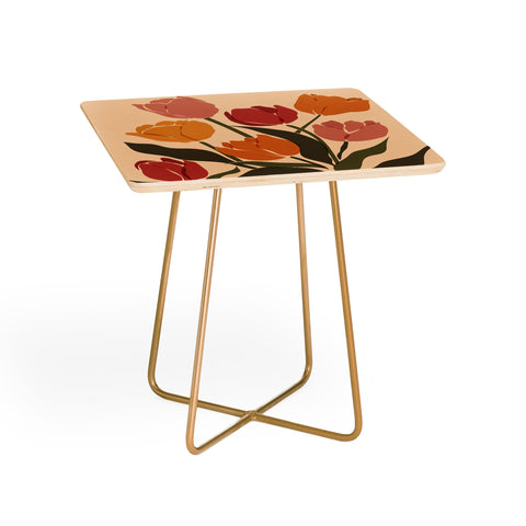 Cuss Yeah Designs Abstract Tulips Side Table