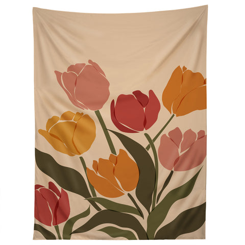 Cuss Yeah Designs Abstract Tulips Tapestry