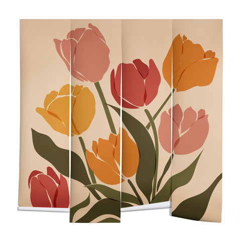 Cuss Yeah Designs Abstract Tulips Wall Mural