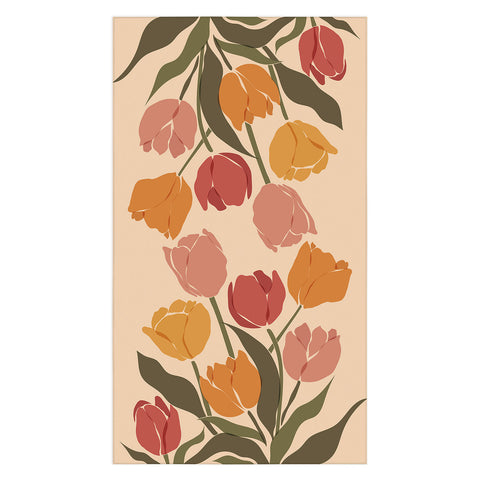 Cuss Yeah Designs Abstract Tulips Tablecloth