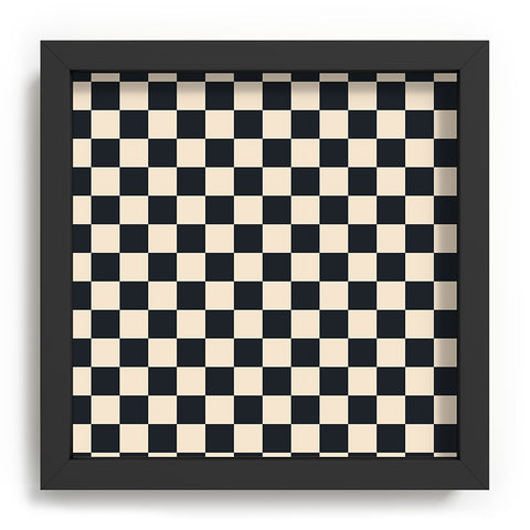Cuss Yeah Designs Black Cream Checker Pattern Recessed Framing Square