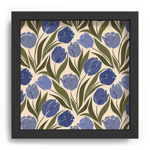 Cuss Yeah Designs Blue Tulip Field Recessed Framing Square