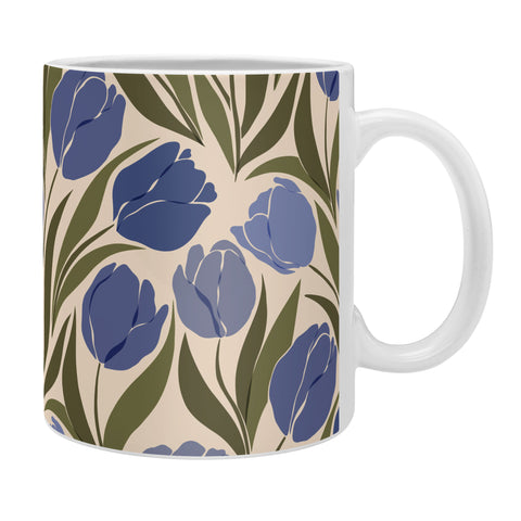 Cuss Yeah Designs Blue Tulip Field Coffee Mug