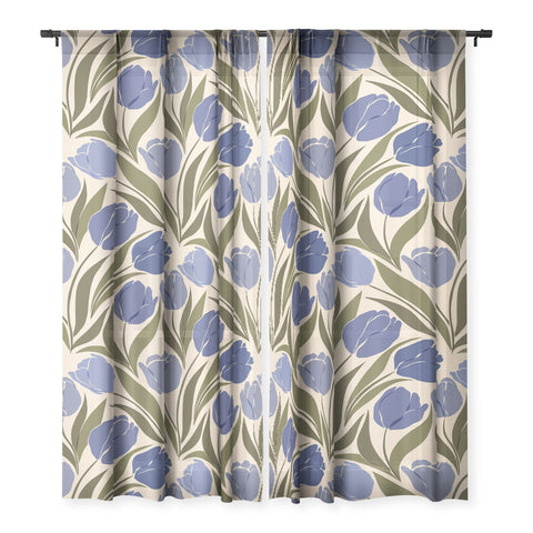 Cuss Yeah Designs Blue Tulip Field Sheer Non Repeat